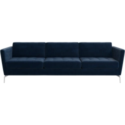 3p. sofa - M�rk bl� velour