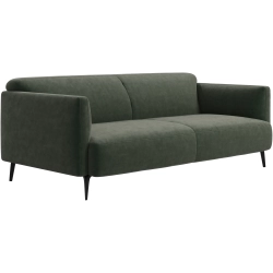 2,5p. Sofa - Stvet grn velour