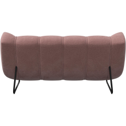 2p sofa - Stvet rosa velour