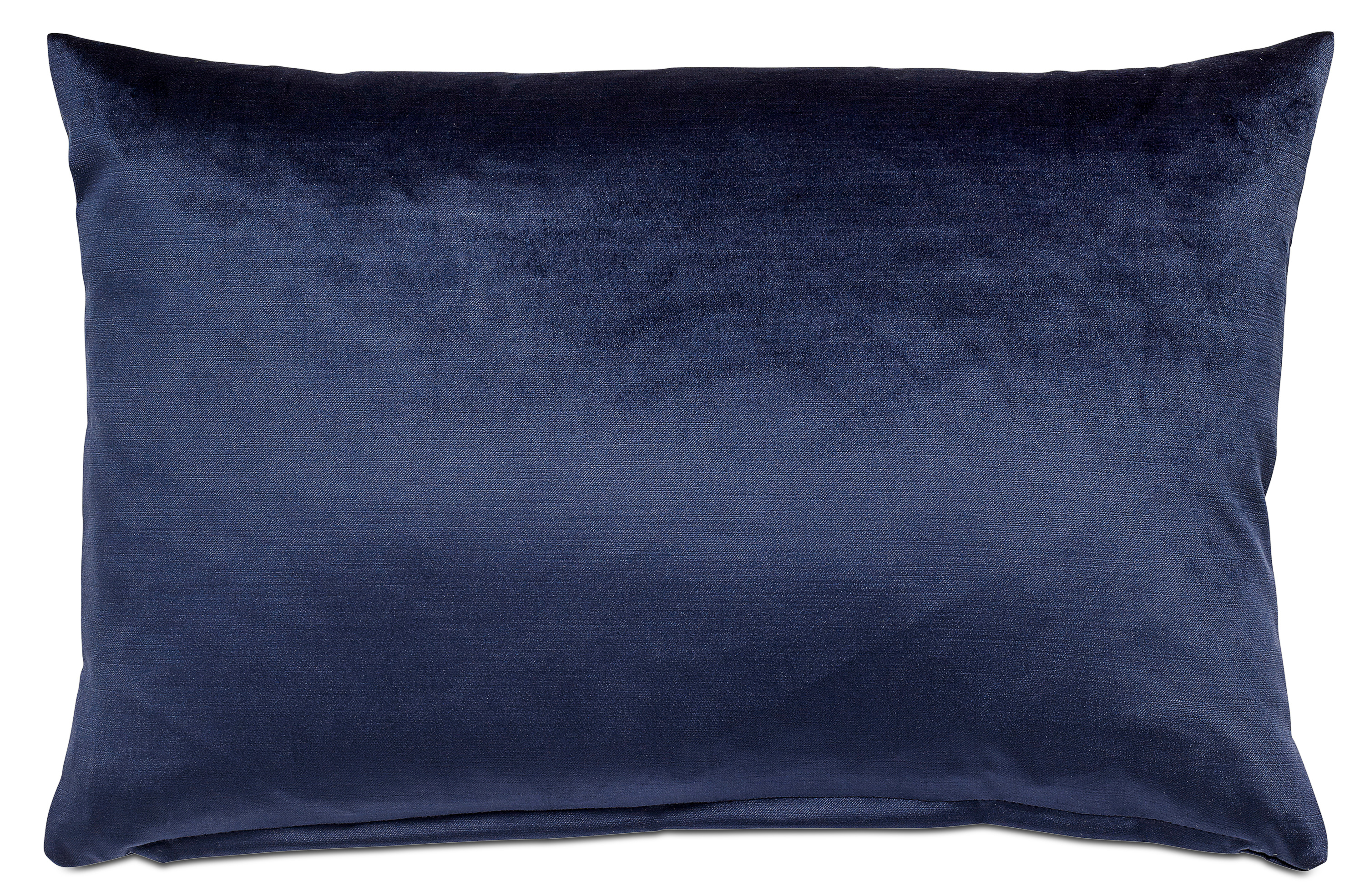 Velour pude - M�rk bl� - 45x59