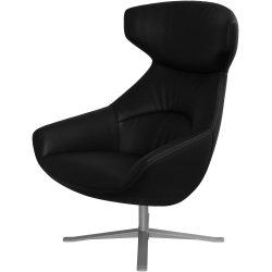 L�nestol i sort l�der