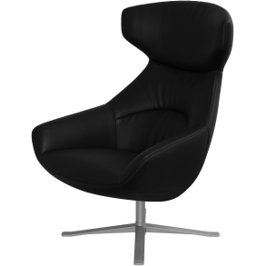 L�nestol i sort l�der