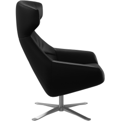 L�nestol i sort l�der