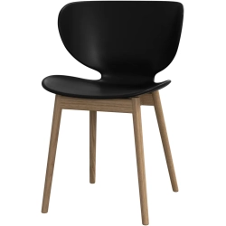 6 stk. Spisestole - Sort plast