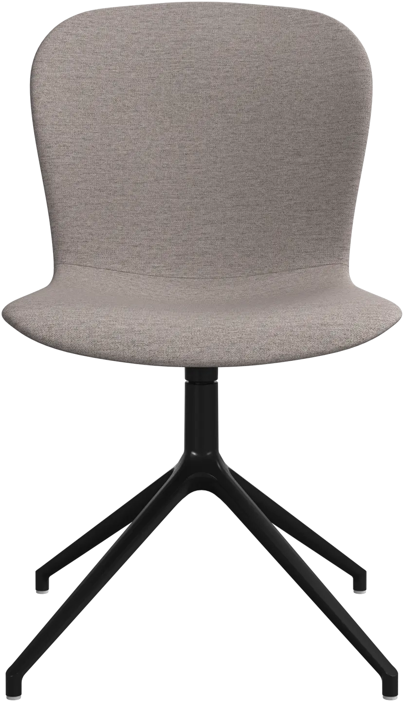 4 stk. Spisestole - Sandfarvet stof