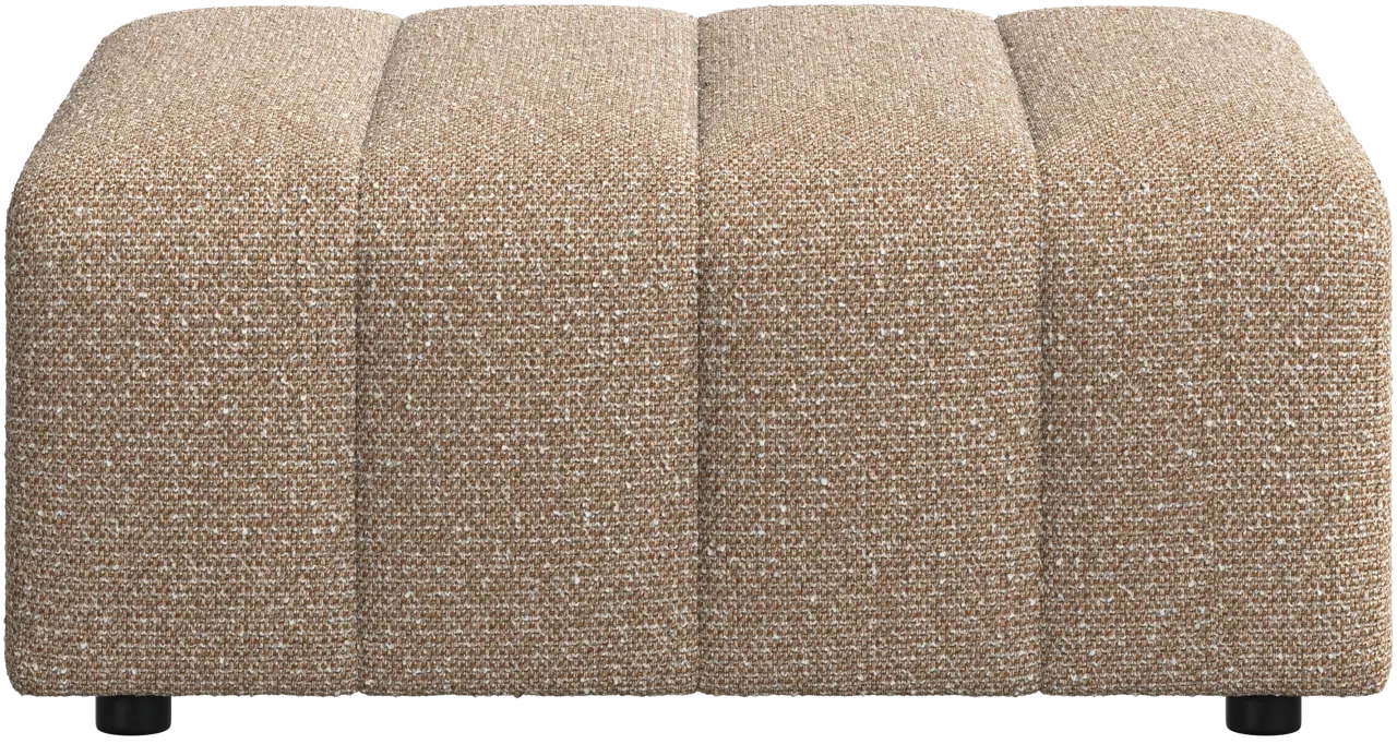 Puf - Sand / beige stof