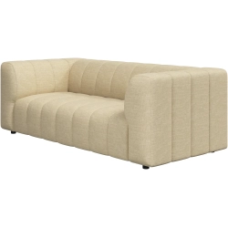 2,5 p. Sofa - Sandfarvet stof