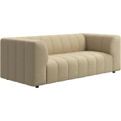 2,5 p. Sofa - Sandfarvet stof