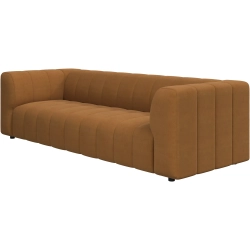 3p Sofa - Sennepsfarvet stof