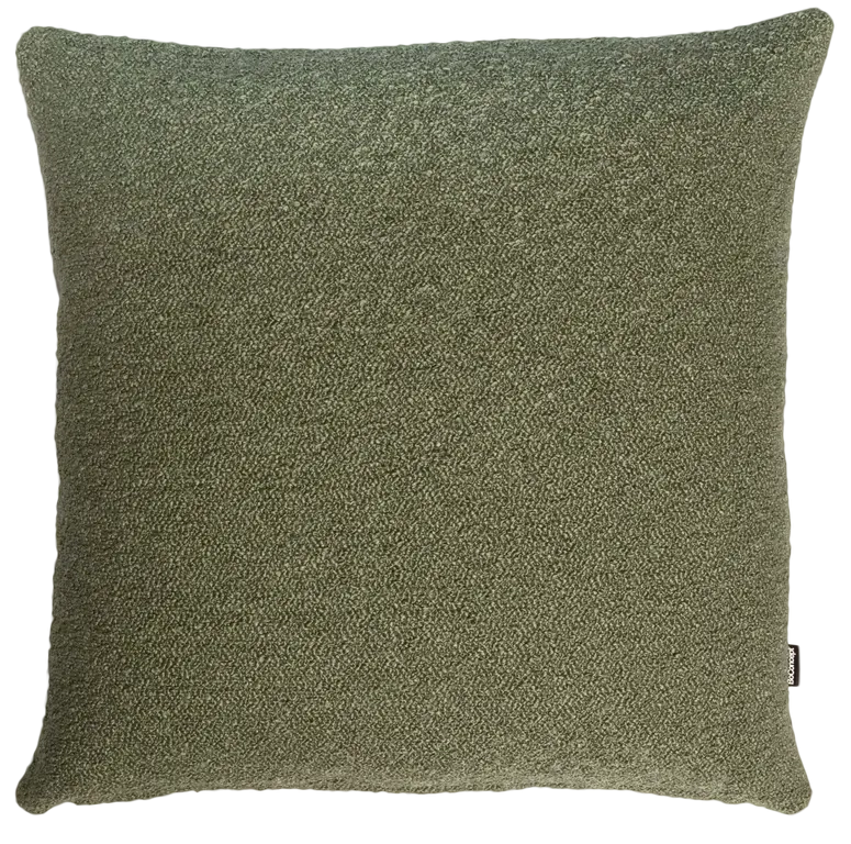 Boucl� pude - Lys gr�n - 43x43 cm.