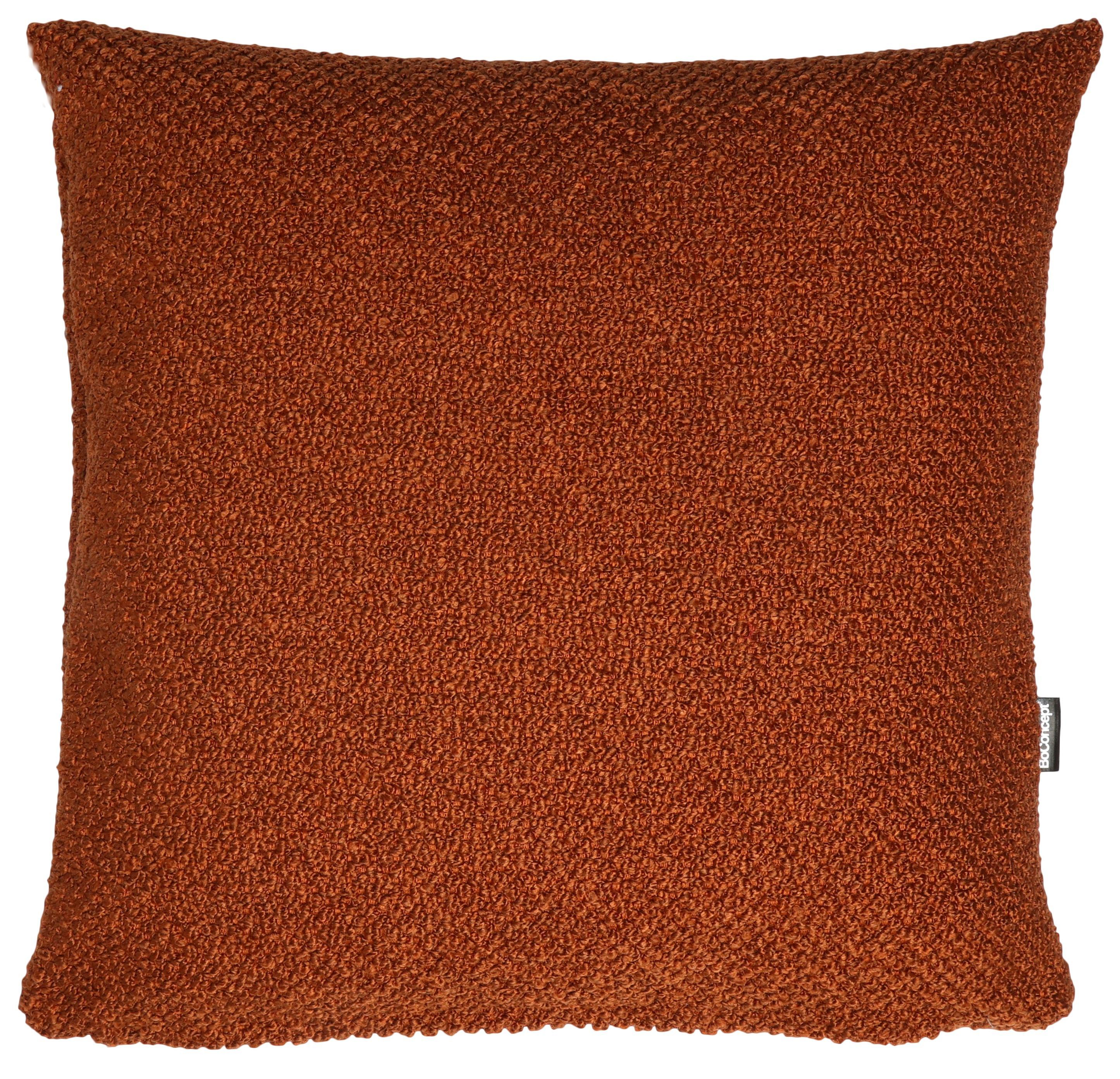 Boucl� pude - Orange - 43x43 cm.