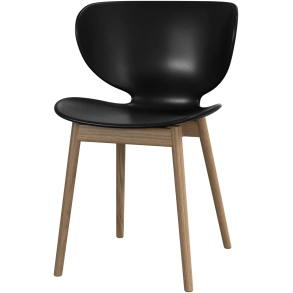 6 stk. Spisestole - Sort plast