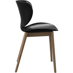 6 stk. Spisestole - Sort plast