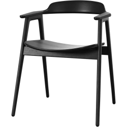 6 stk. Spisestole - Sort egetr�