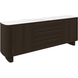 Sk�nk - M�rk eg / hvid keramik