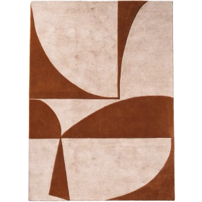 T�ppe - Beige / Orange - 200x300