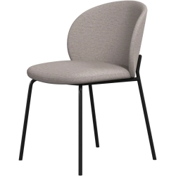 8 stk. Spisestole - Sandfarvet stof