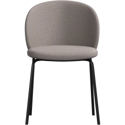 8 stk. Spisestole - Sandfarvet stof