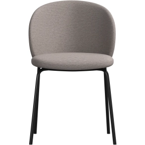 8 stk. Spisestole - Sandfarvet stof