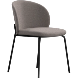 8 stk. Spisestole - Sandfarvet stof