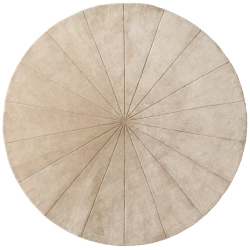 Rund t�ppe - lys gr� / beige