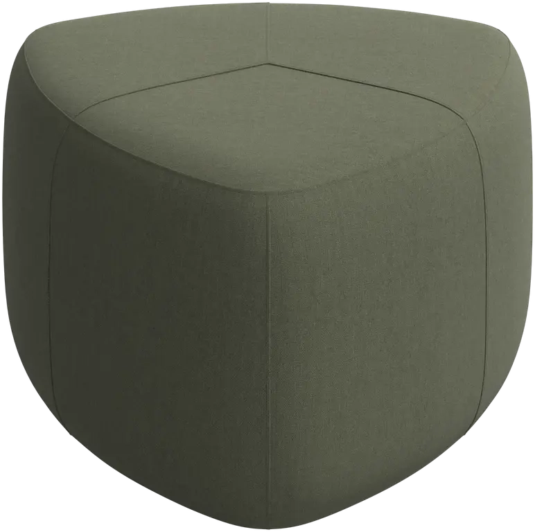 Mellem puf - Gr�nt stof