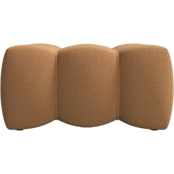 Puf - Sennepsfarvet stof