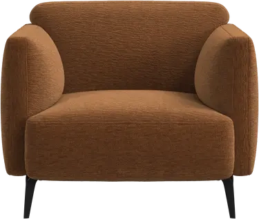 L�nestol - Brun stof