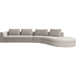 4p. Sofa - Beige stof
