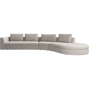 4p. Sofa - Beige stof
