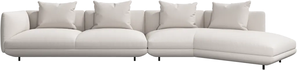Loungesofa - Hvidt stof