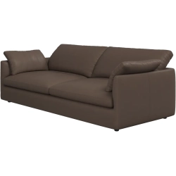 3p. Sofa - Brun l�der1
