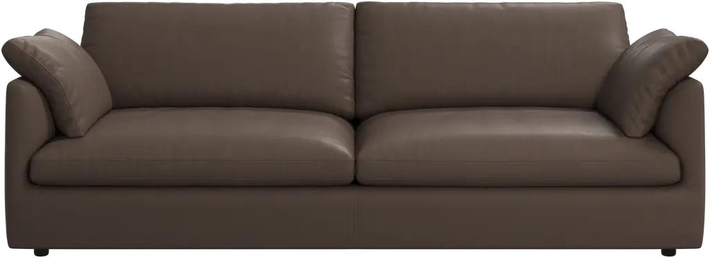 3p. Sofa - Brun l�der1