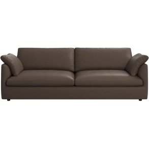 3p. Sofa - Brun l�der1
