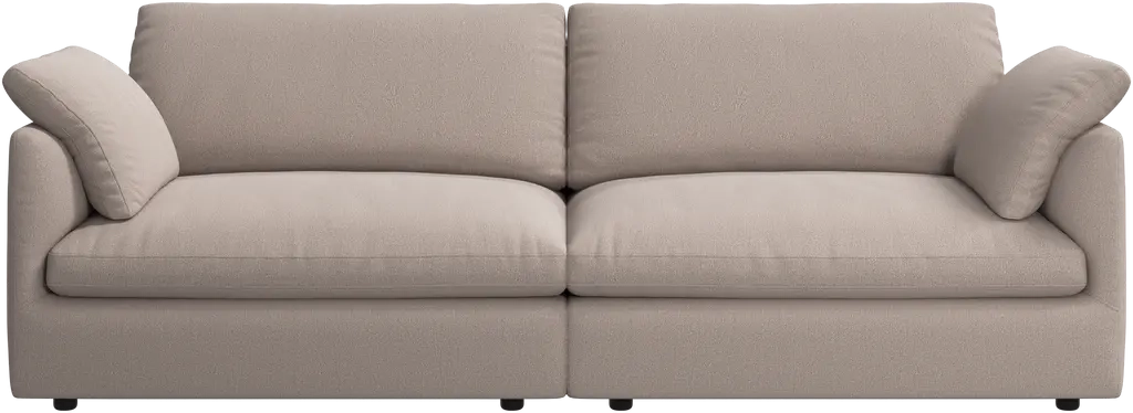 3p. Sofa - Lys brun stof