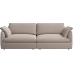 3p. Sofa - Lys brun stof