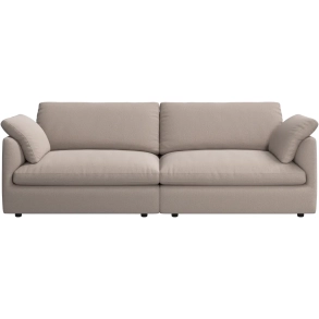 3p. Sofa - Lys brun stof