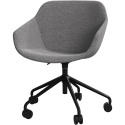 Kontorstol i gr�t stof