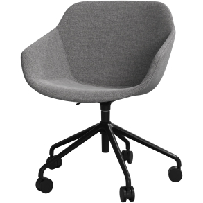 Kontorstol i gr�t stof
