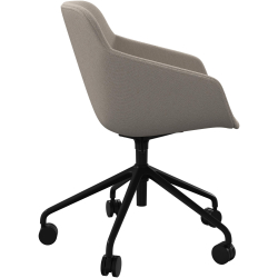 Kontorstol i beige stof