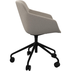 Kontorstol i beige stof