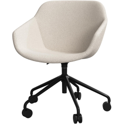 Kontorstol i beige stof