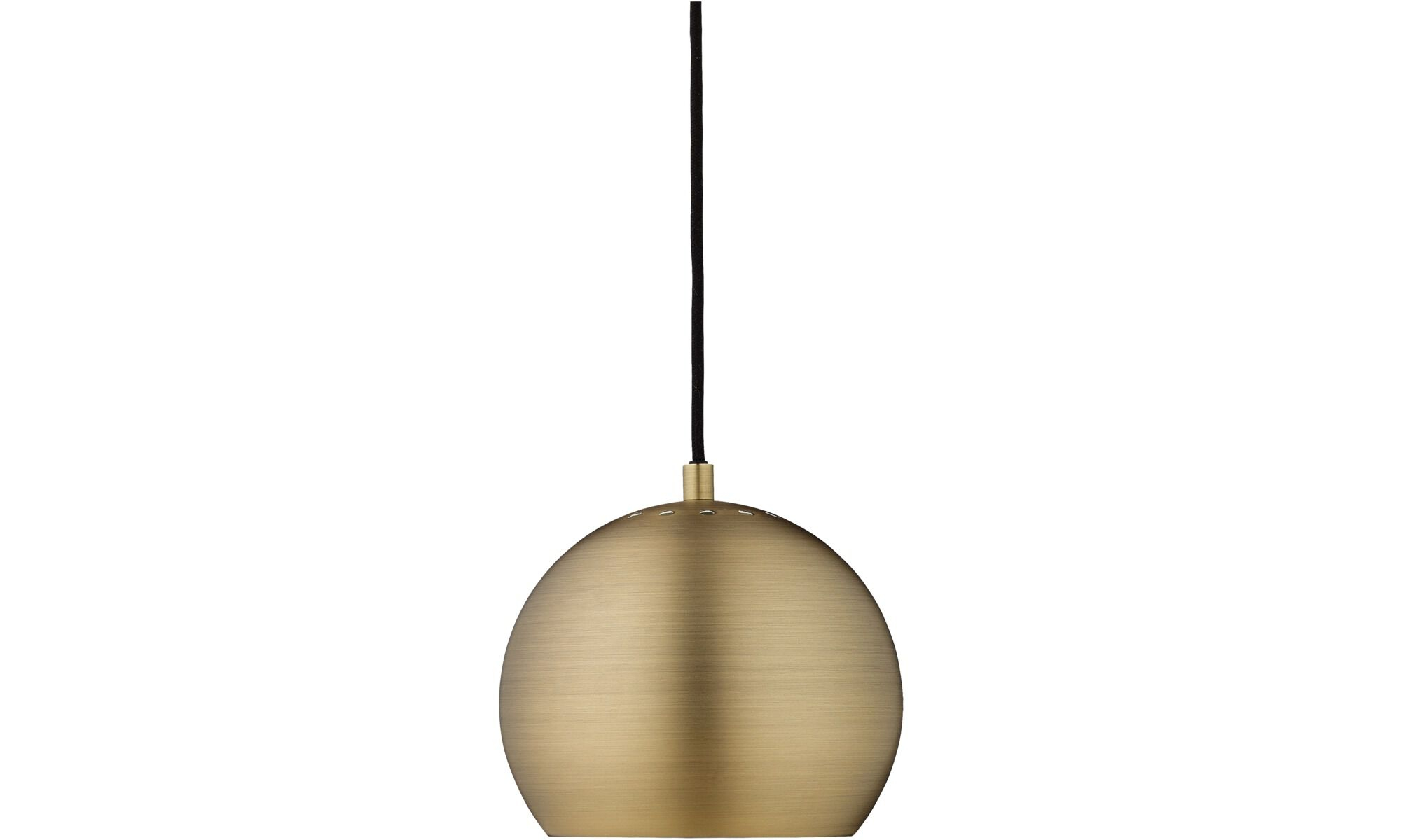 Loftlampe - Mat messing