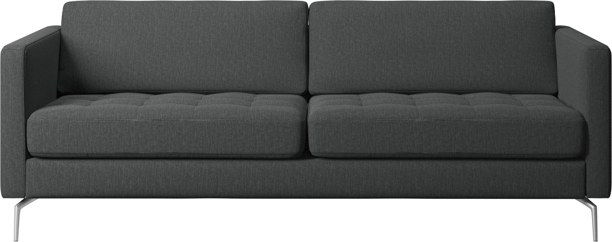 2,5 p. Sofa - Mrk gr stof