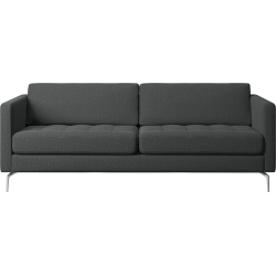 2,5 p. Sofa - Mrk gr stof