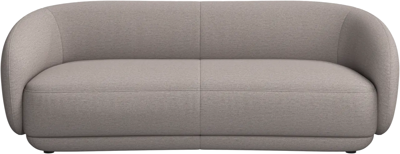 2,5 P sofa i sandfarvet stof