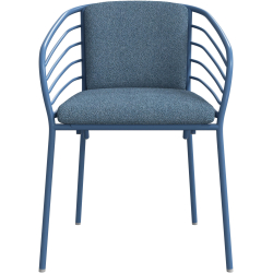 4 stk. spisestole udend�rs - bl� med hynder