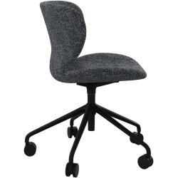 Kontorstol i bl�/gr� stof