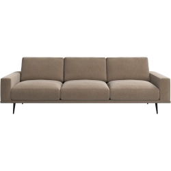3 Personers sofa i sandfarvet stof