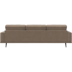 3 Personers sofa i sandfarvet stof